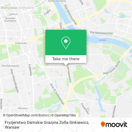 Fryzjerstwo Damskie Grazyna Zofia Sinkiewicz map