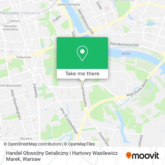 Handel Obwoźny Detaliczny i Hurtowy Wasilewicz Marek map