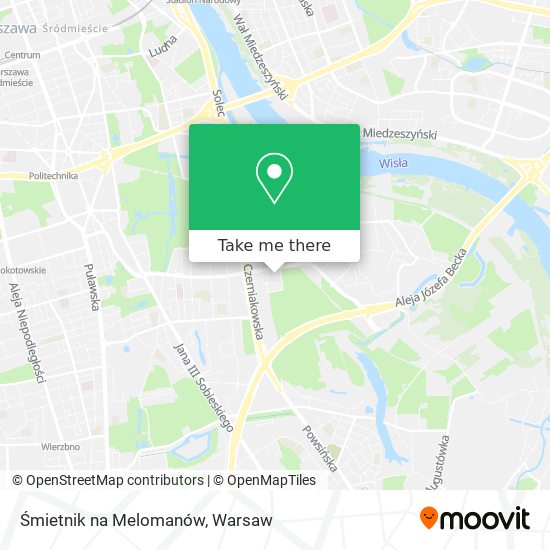 Śmietnik na Melomanów map