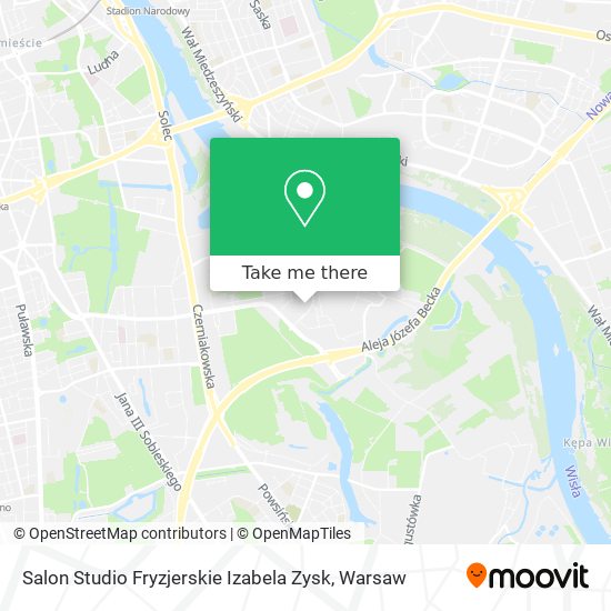 Salon Studio Fryzjerskie Izabela Zysk map