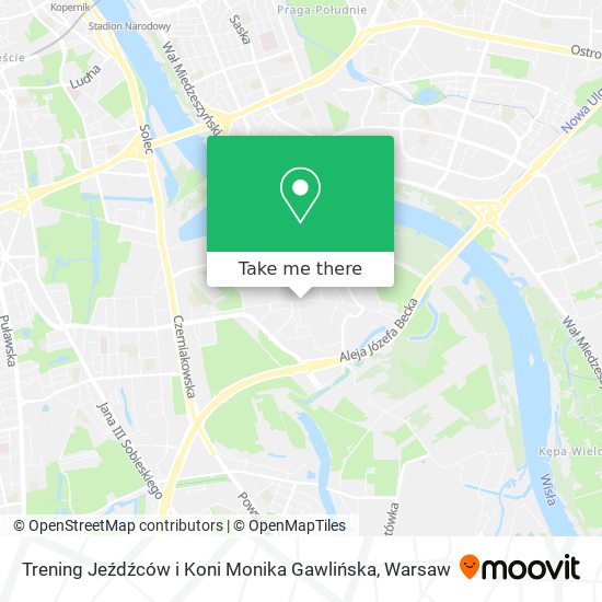 Карта Trening Jeźdźców i Koni Monika Gawlińska