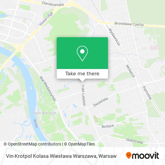 Карта Vin-Krotpol Kolasa Wiesława Warszawa