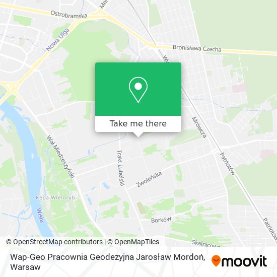 Wap-Geo Pracownia Geodezyjna Jarosław Mordoń map