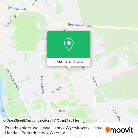 Przedsiębiorstwo Hewa Henryk Wyrzykowski Usługi Handel i Pośrednictwo map