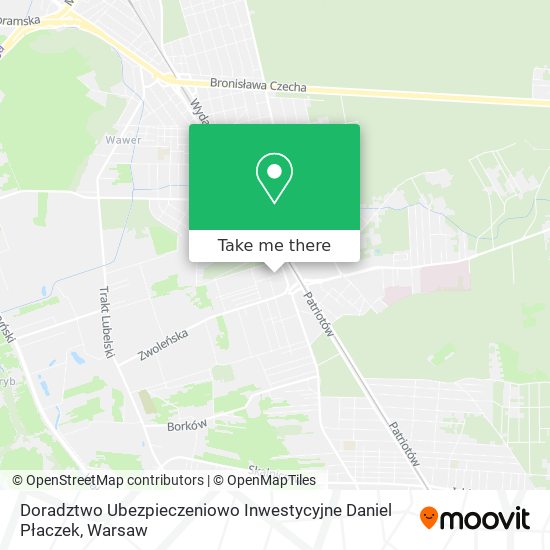 Doradztwo Ubezpieczeniowo Inwestycyjne Daniel Płaczek map