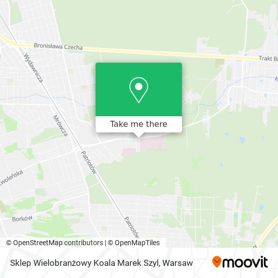 Sklep Wielobranżowy Koala Marek Szyl map