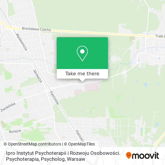 Ipro Instytut Psychoterapii i Rozwoju Osobowości. Psychoterapia, Psycholog map