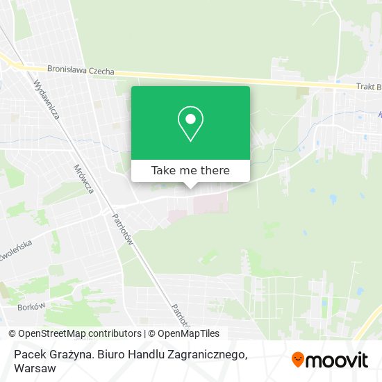 Pacek Grażyna. Biuro Handlu Zagranicznego map