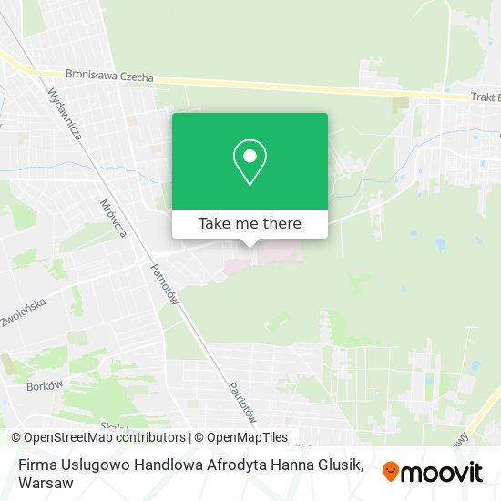 Firma Uslugowo Handlowa Afrodyta Hanna Glusik map