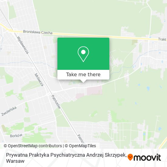 Карта Prywatna Praktyka Psychiatryczna Andrzej Skrzypek