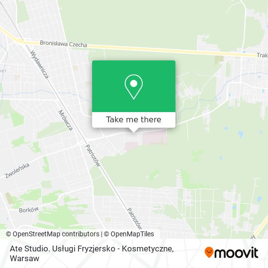 Ate Studio. Usługi Fryzjersko - Kosmetyczne map