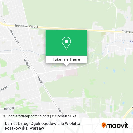 Damet Usługi Ogólnobudowlane Wioletta Rostkowska map