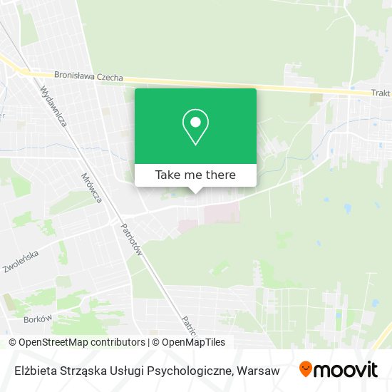 Elżbieta Strząska Usługi Psychologiczne map