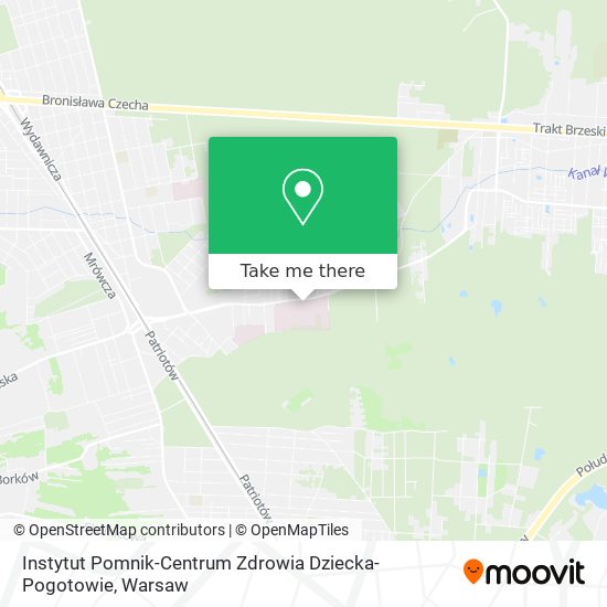 Instytut Pomnik-Centrum Zdrowia Dziecka-Pogotowie map