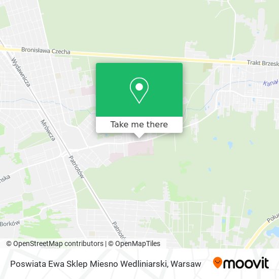 Poswiata Ewa Sklep Miesno Wedliniarski map