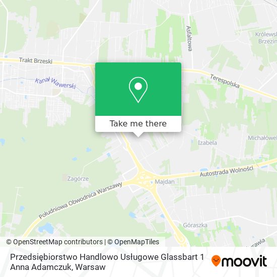 Przedsiębiorstwo Handlowo Usługowe Glassbart 1 Anna Adamczuk map