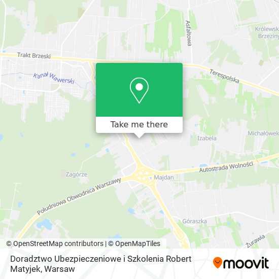 Doradztwo Ubezpieczeniowe i Szkolenia Robert Matyjek map