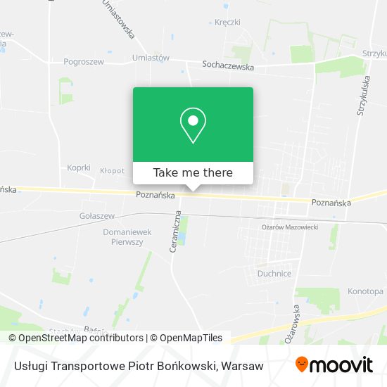 Usługi Transportowe Piotr Bońkowski map