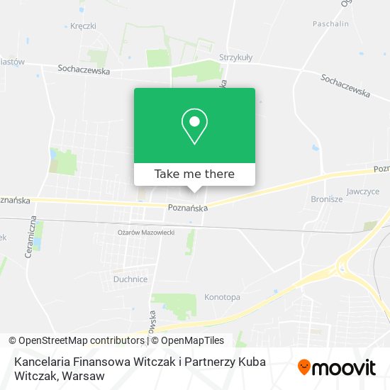 Kancelaria Finansowa Witczak i Partnerzy Kuba Witczak map