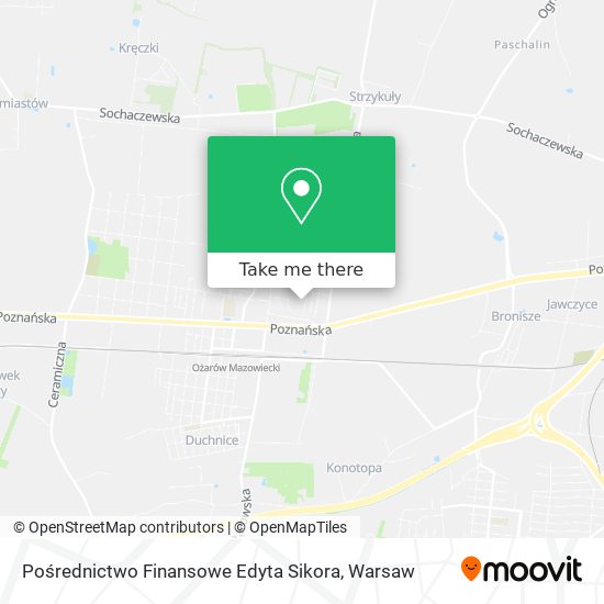 Pośrednictwo Finansowe Edyta Sikora map