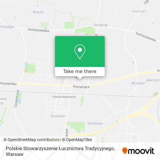 Polskie Stowarzyszenie Łucznictwa Tradycyjnego map