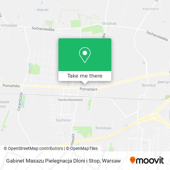 Gabinet Masazu Pielegnacja Dloni i Stop map