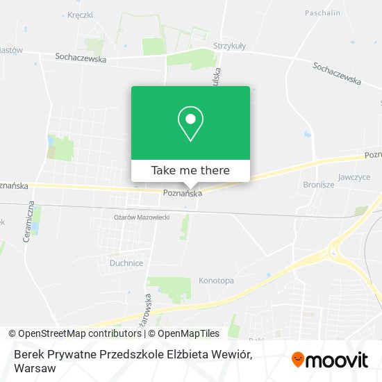 Berek Prywatne Przedszkole Elżbieta Wewiór map