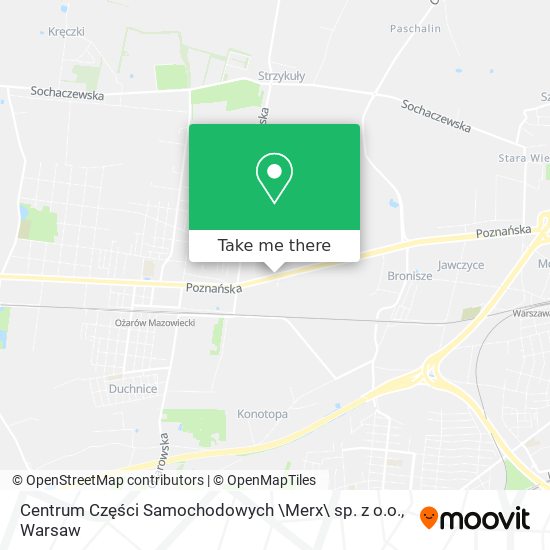 Centrum Części Samochodowych \Merx\ sp. z o.o. map