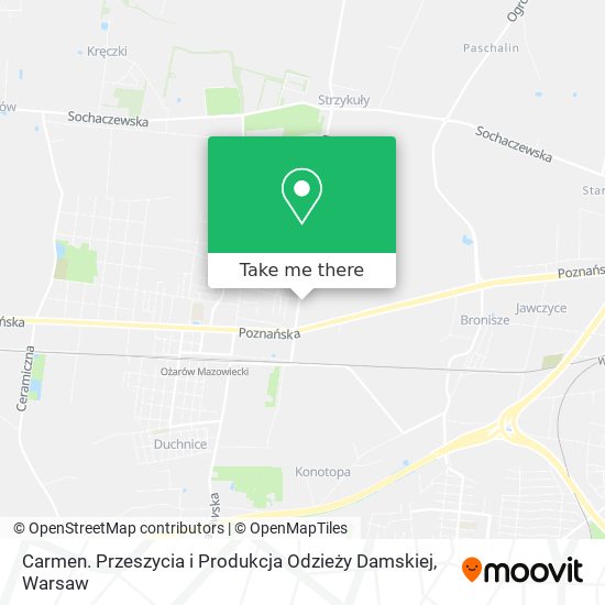 Carmen. Przeszycia i Produkcja Odzieży Damskiej map