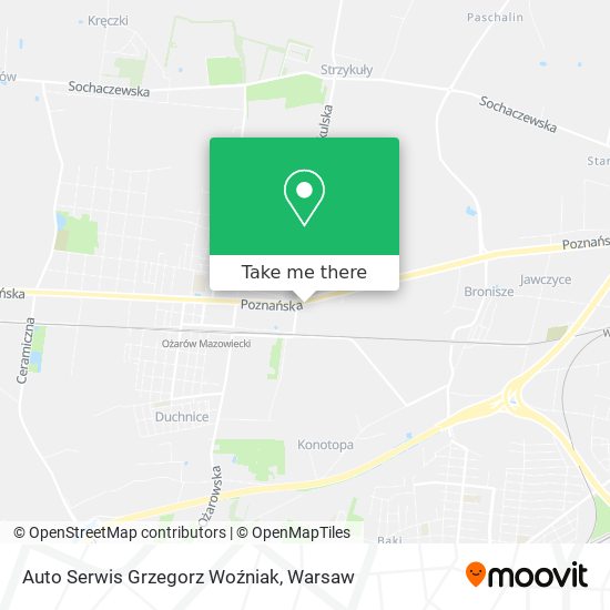 Auto Serwis Grzegorz Woźniak map