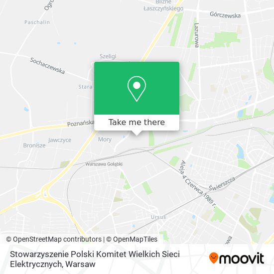 Карта Stowarzyszenie Polski Komitet Wielkich Sieci Elektrycznych