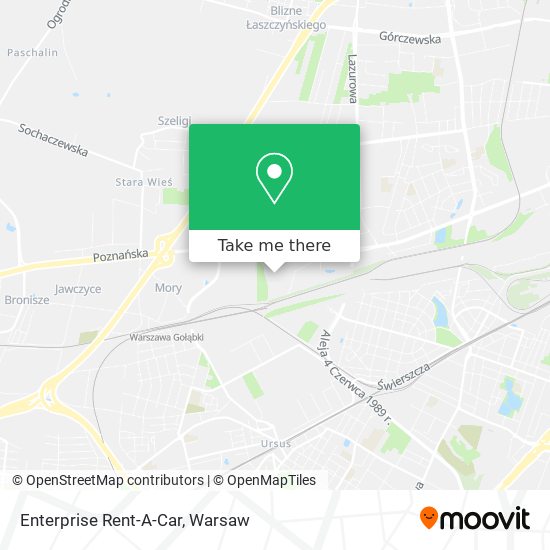 Enterprise Rent-A-Car map