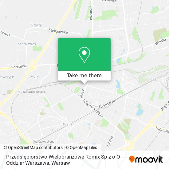 Przedsiębiorstwo Wielobranżowe Romix Sp z o O Oddział Warszawa map