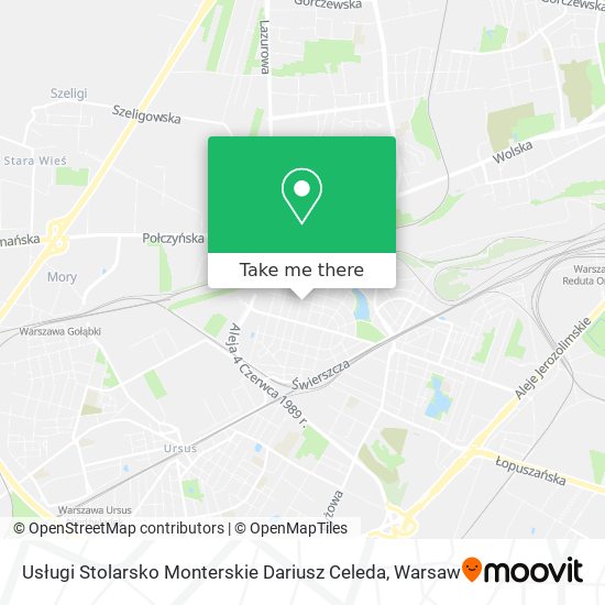 Usługi Stolarsko Monterskie Dariusz Celeda map