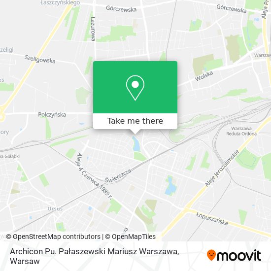 Archicon Pu. Pałaszewski Mariusz Warszawa map