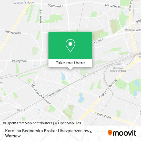 Karolina Bednarska Broker Ubezpieczeniowy map