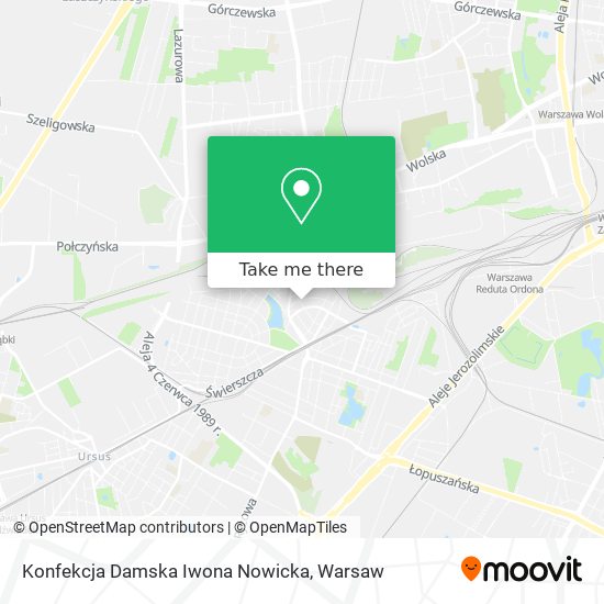 Konfekcja Damska Iwona Nowicka map