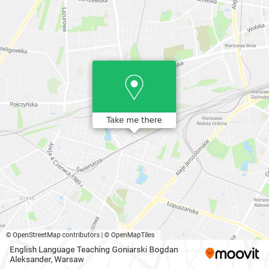 English Language Teaching Goniarski Bogdan Aleksander map