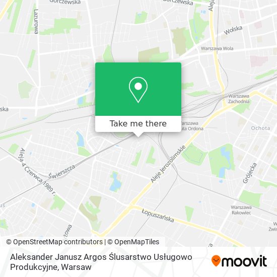 Aleksander Janusz Argos Ślusarstwo Usługowo Produkcyjne map