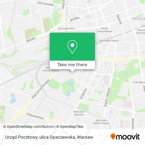 Urząd Pocztowy, ulica Opaczewska map