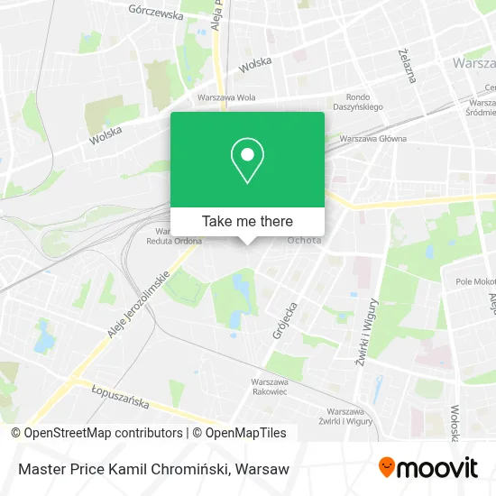 Master Price Kamil Chromiński map