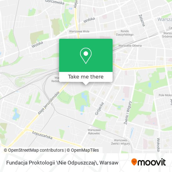 Fundacja Proktologii \Nie Odpuszczaj\ map