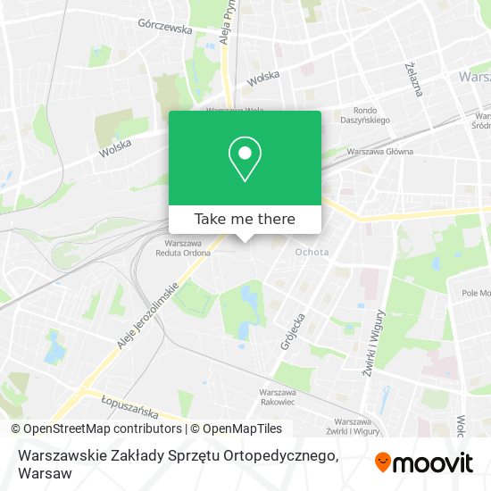 Warszawskie Zakłady Sprzętu Ortopedycznego map