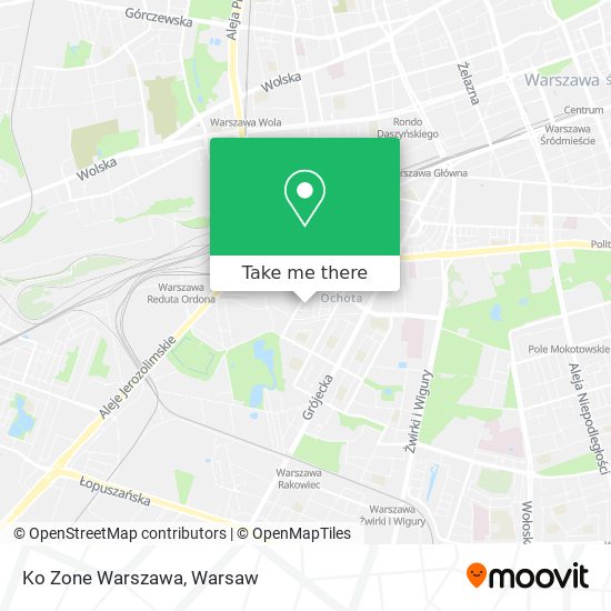 Ko Zone Warszawa map