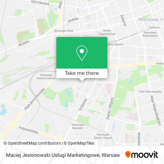 Maciej Jesionowski Usługi Marketingowe map