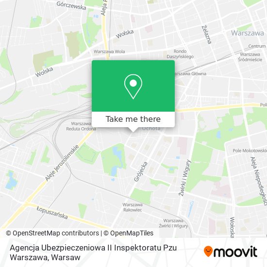 Agencja Ubezpieczeniowa II Inspektoratu Pzu Warszawa map