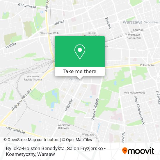 Bylicka-Holsten Benedykta. Salon Fryzjersko - Kosmetyczny map