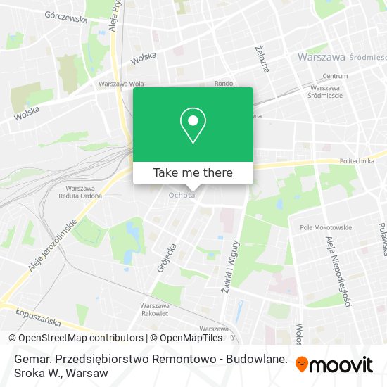 Gemar. Przedsiębiorstwo Remontowo - Budowlane. Sroka W. map