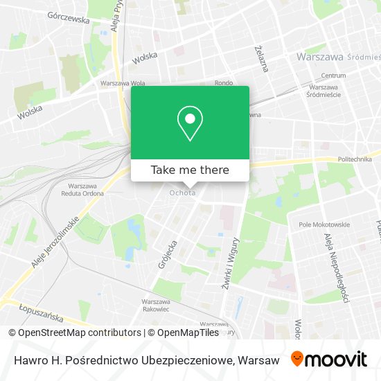 Hawro H. Pośrednictwo Ubezpieczeniowe map