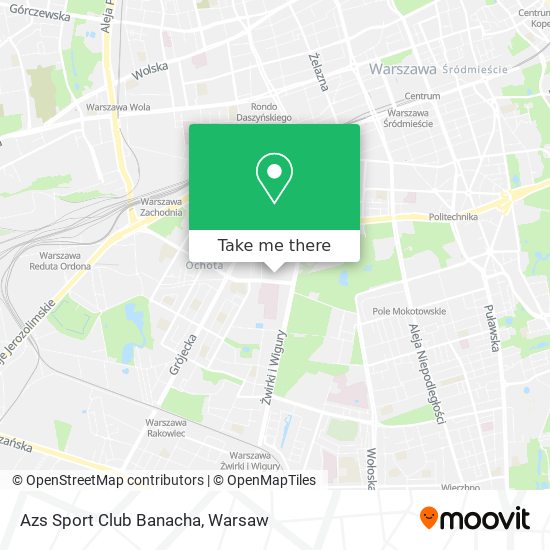 Azs Sport Club Banacha map